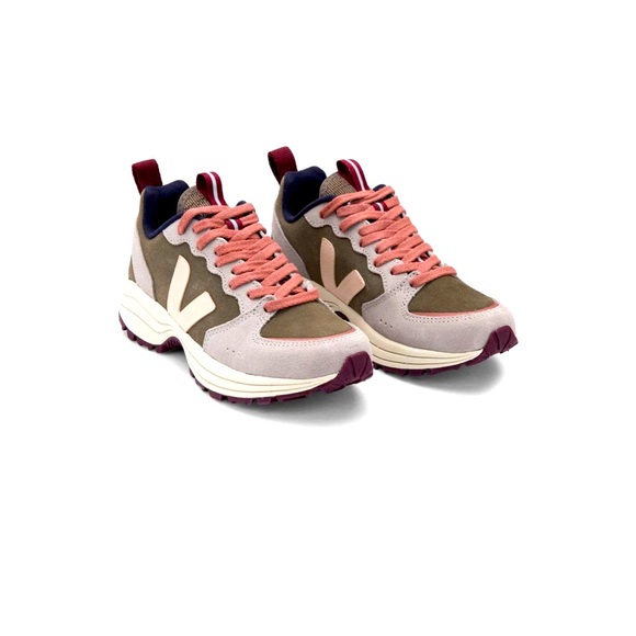 Veja Shoes - Veja Venturi suede kaki sable oxford grey platform sneakers. Great condition. 8.